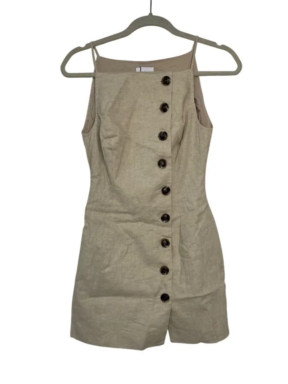 SNDYS Allegra Linen Mini Dress in Natural New Womens - Picture 5 of 11